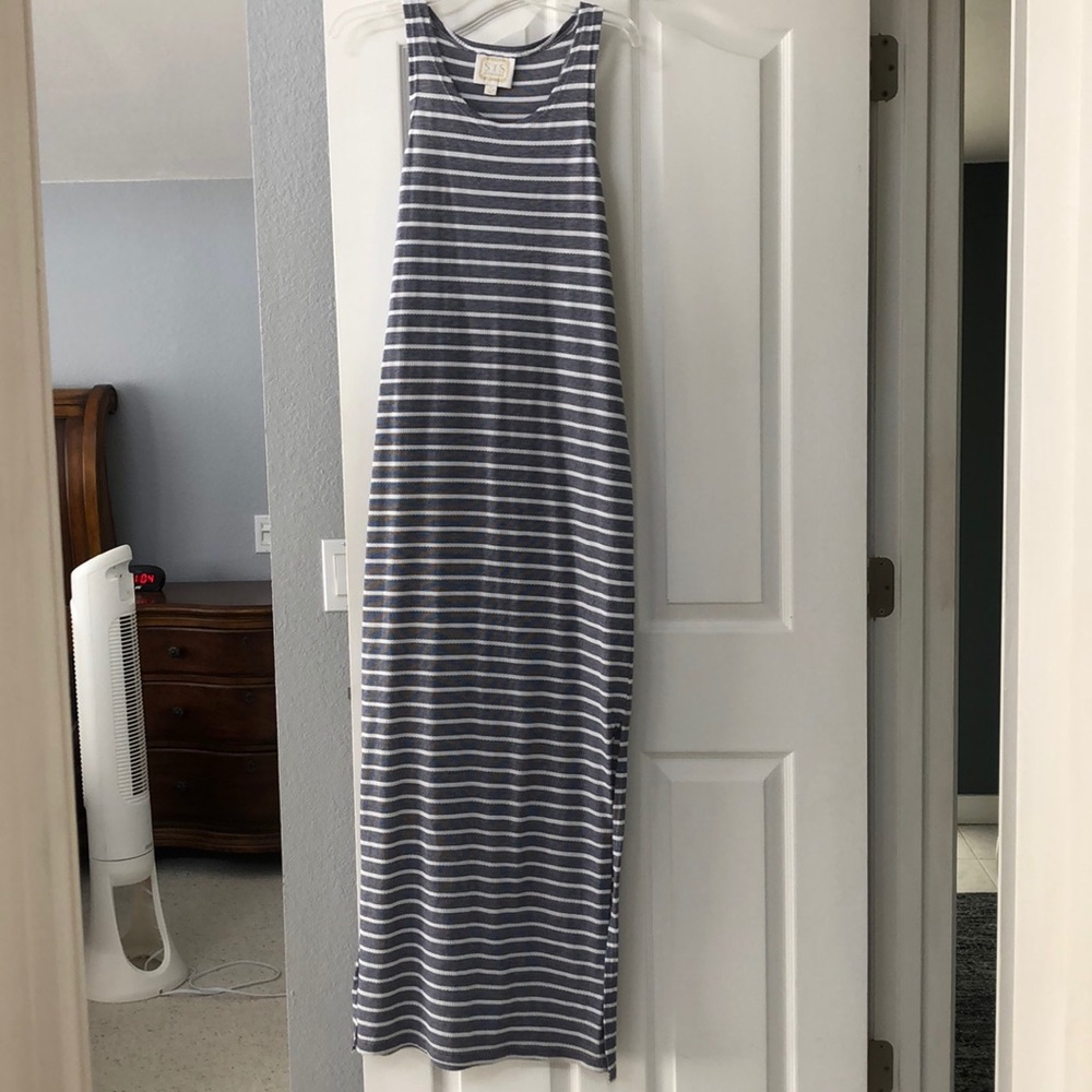 Nautical maxi dress